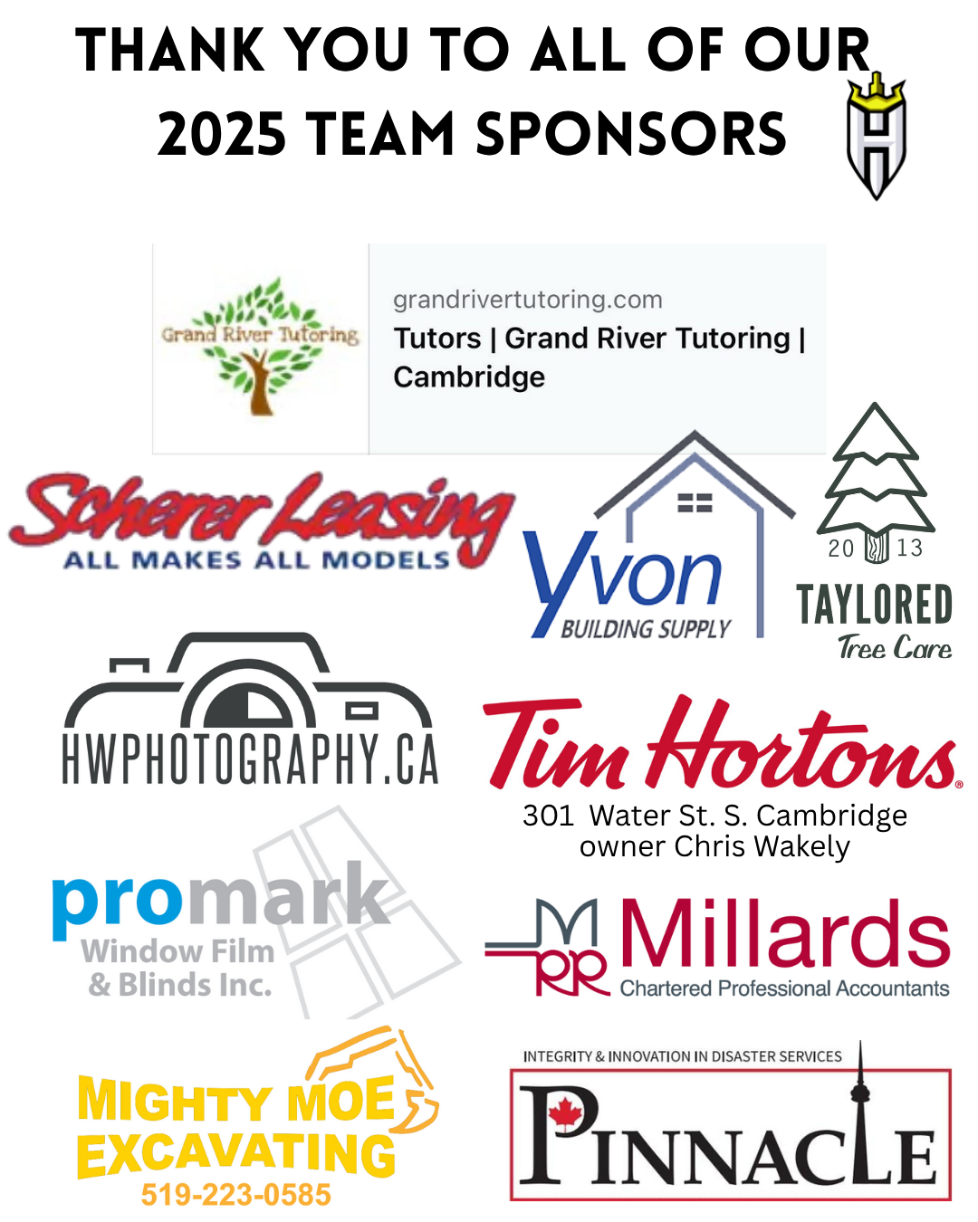 2025 team sponsors