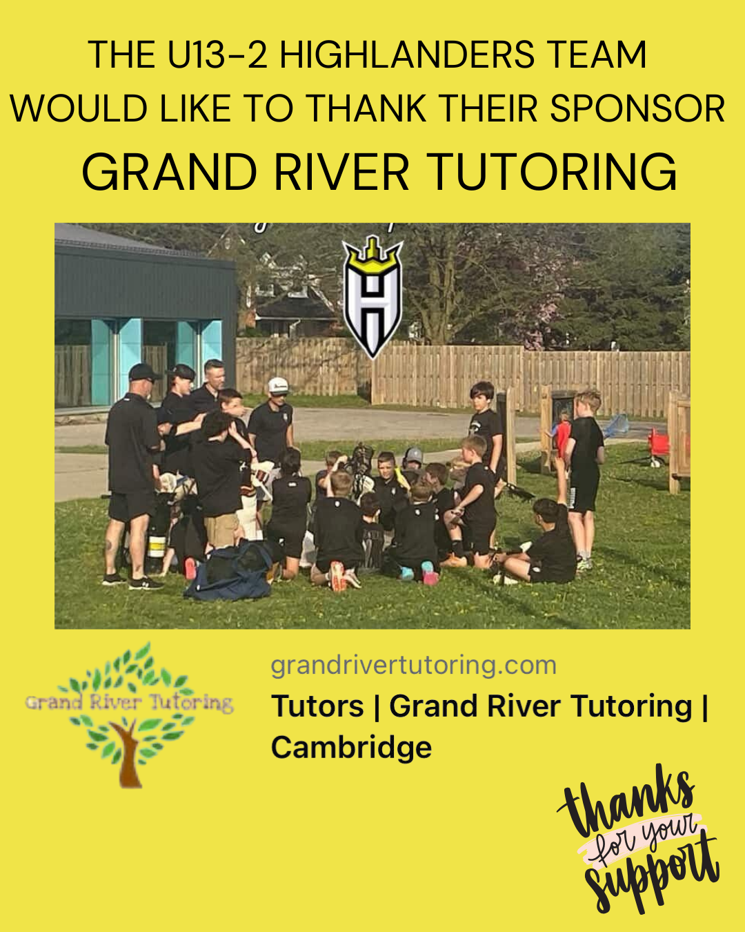 u13-2 sponsor